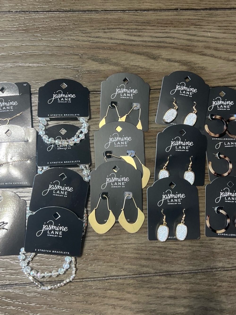 Jasmine Gold Drop Earrings - 16pcs Women’s Jewelry